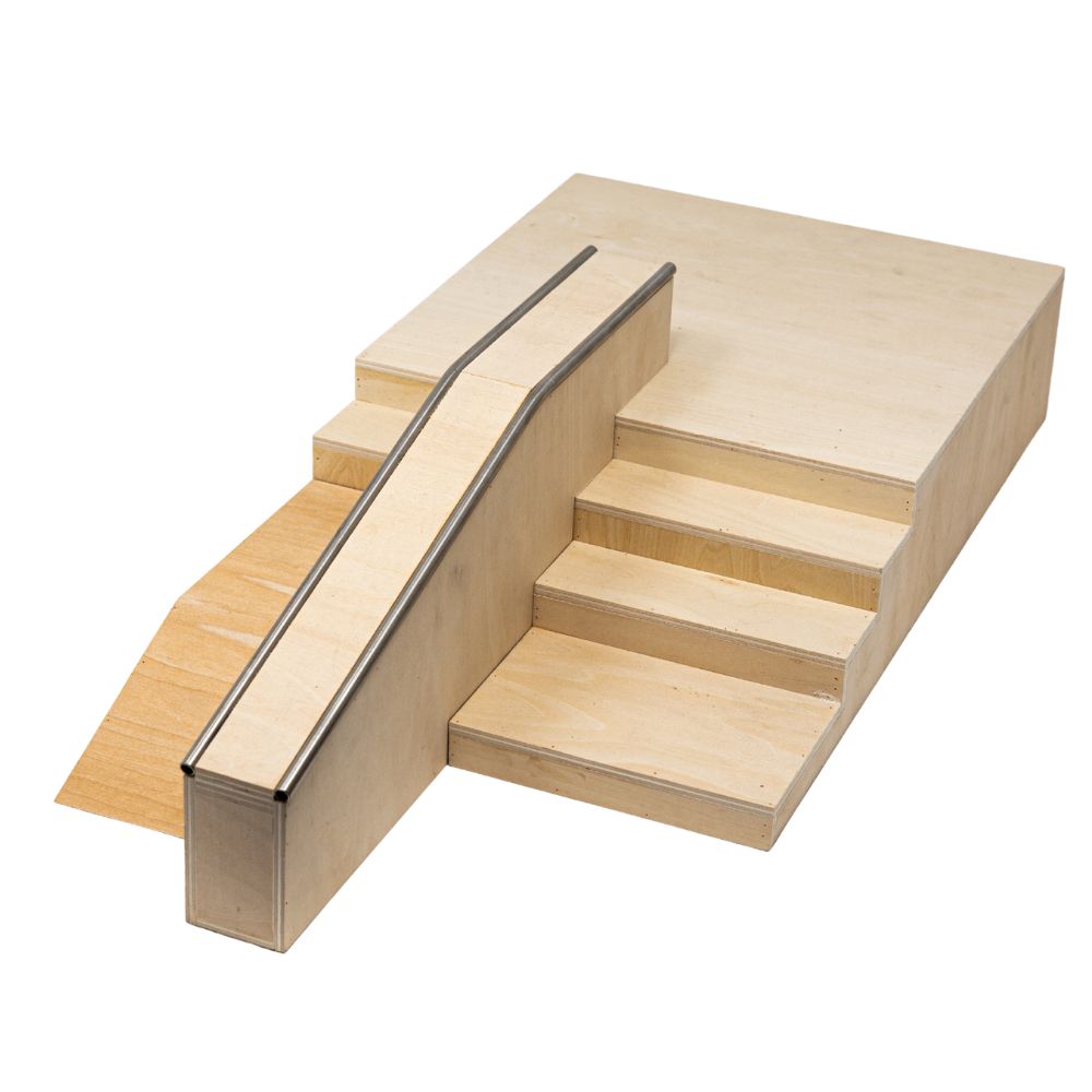 Victory Fingerboards SKL Wooden Obstacle Angle View