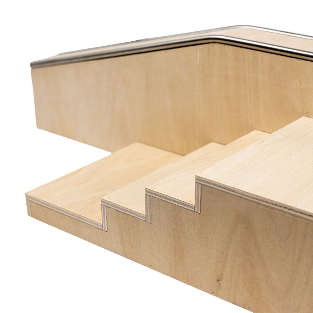 Victory Fingerboards SKL Wooden Obstacle Stairs Close Up