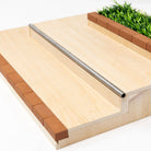 Victory Fingerboards Triple Ledge Wooden Obstacle Angle View Close Up