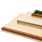 Victory Fingerboards Triple Ledge Wooden Obstacle Copping Close Up