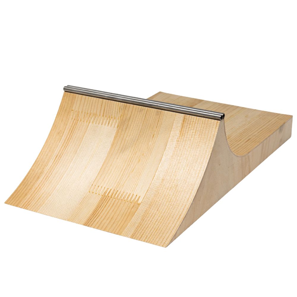 Victory Fingerboards Wooden Asymmetrical Spine Obstacle Angle View