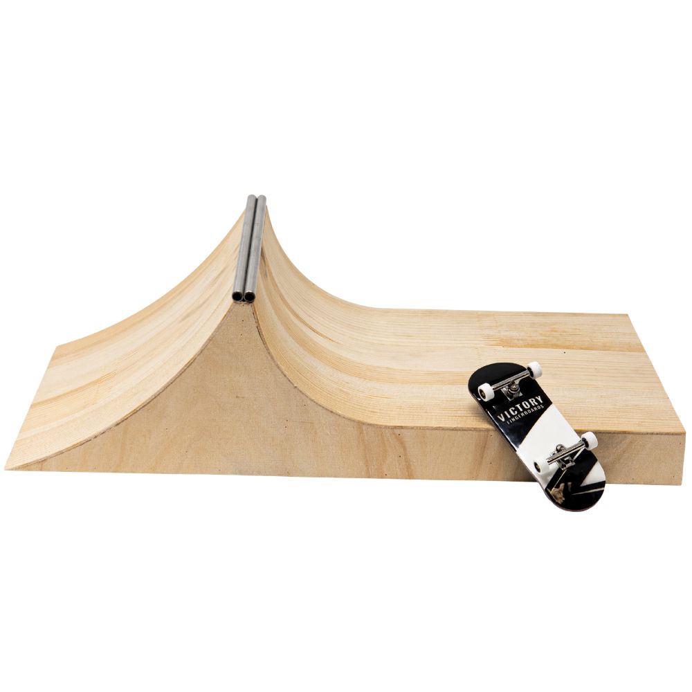 Victory Fingerboards Wooden Asymmetrical Spine Obstacle Side With Fingerboard