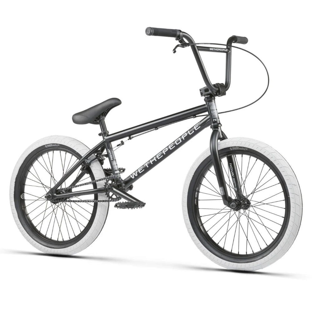 We The People Nova Matte Black 20TT BMX Complete Angle View
