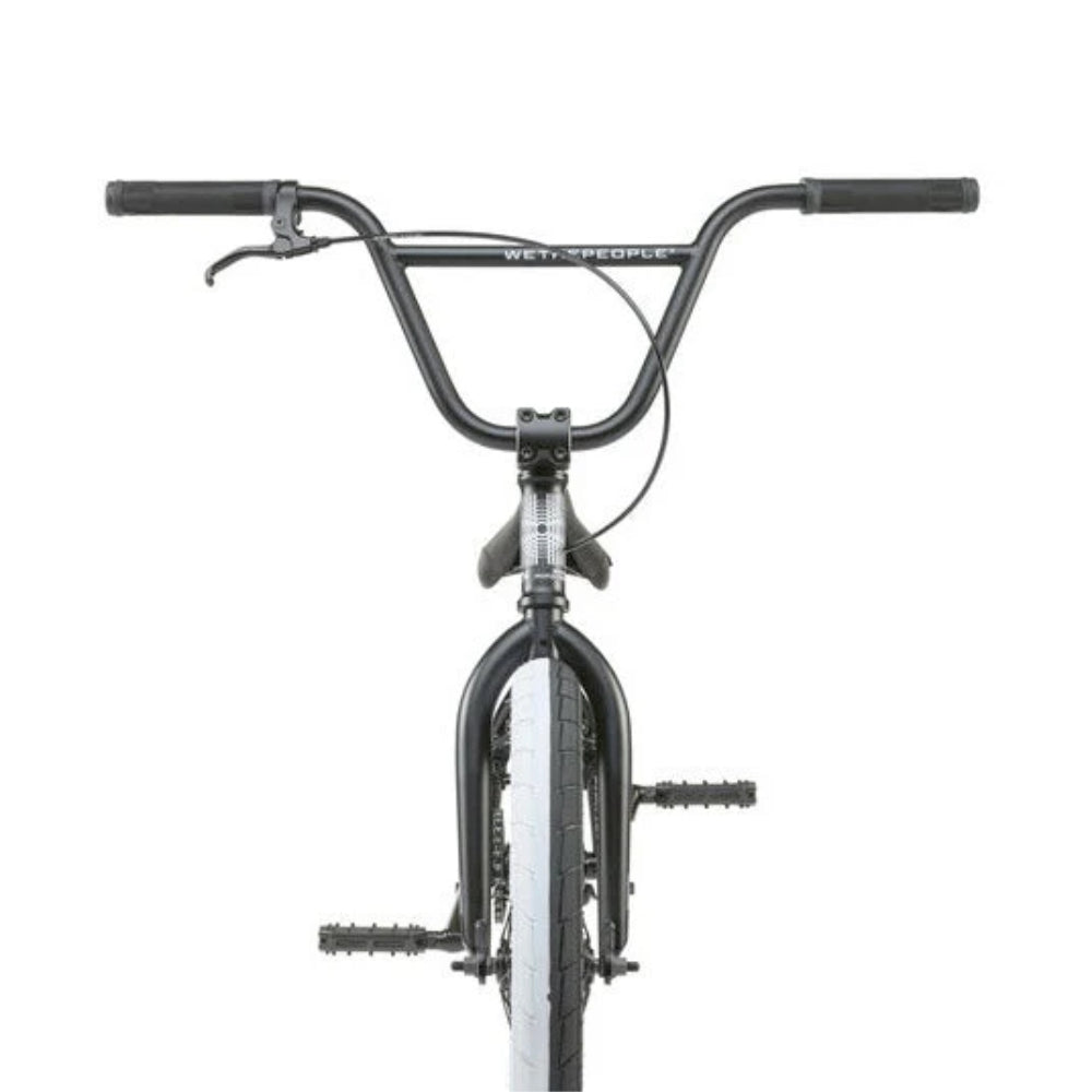 We The People Nova Matte Black 20TT BMX Complete Front View With Double Colored Tires