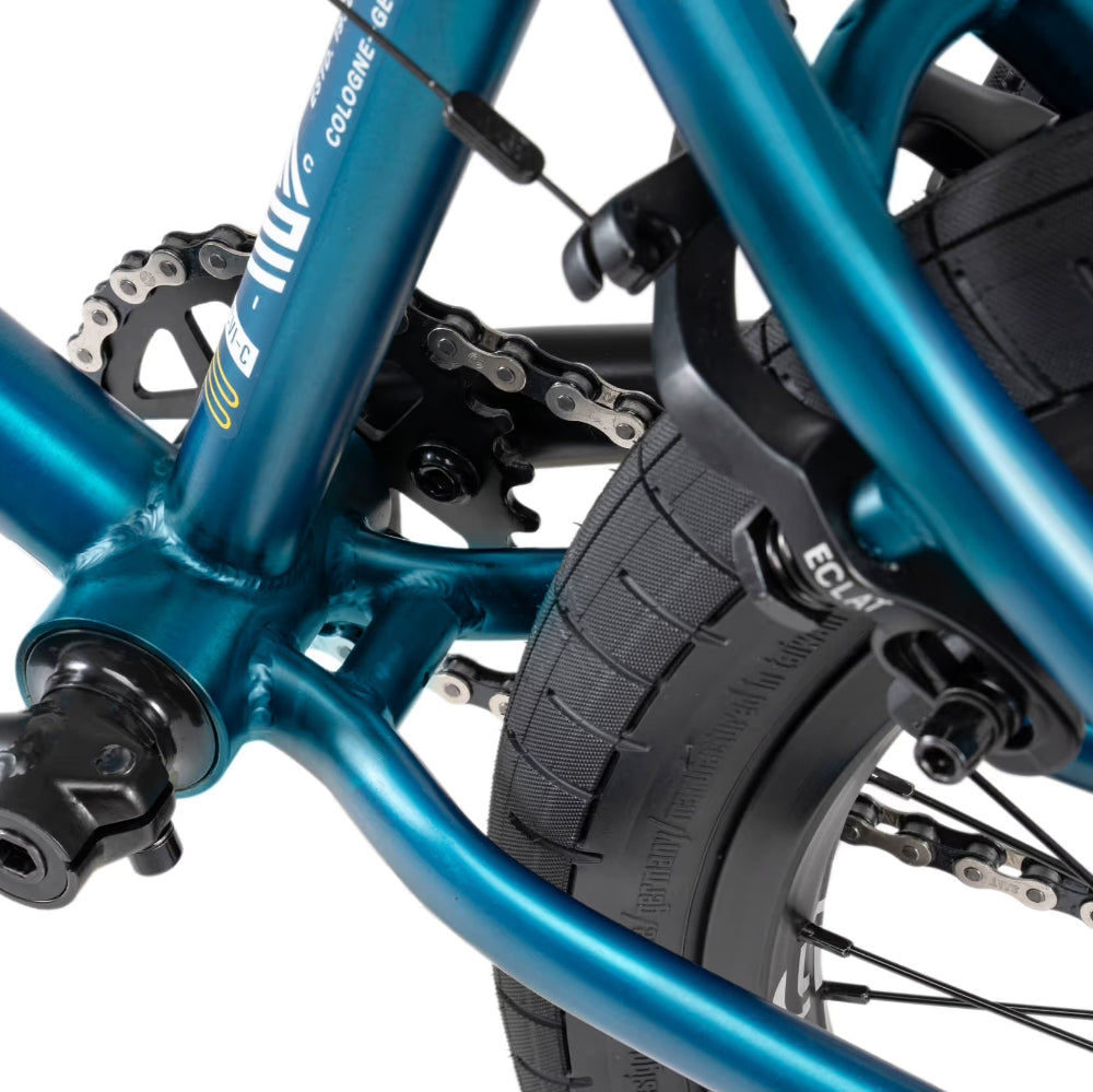 We The People Arcade 20in Matt Translucent Teal 20.5TT BMX Complete Brake