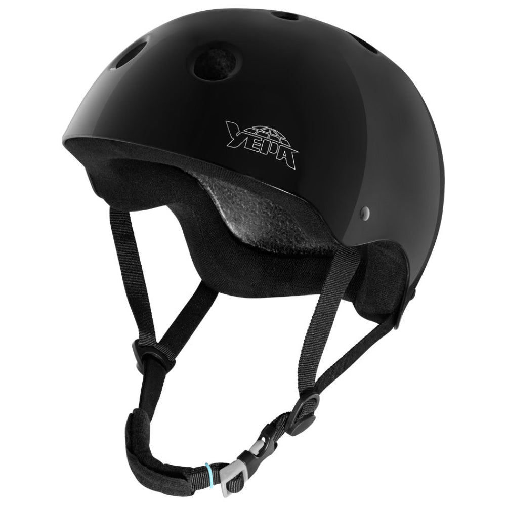 Yepa T-Shell Certified Helmet Gloss Black Left Front Angle View