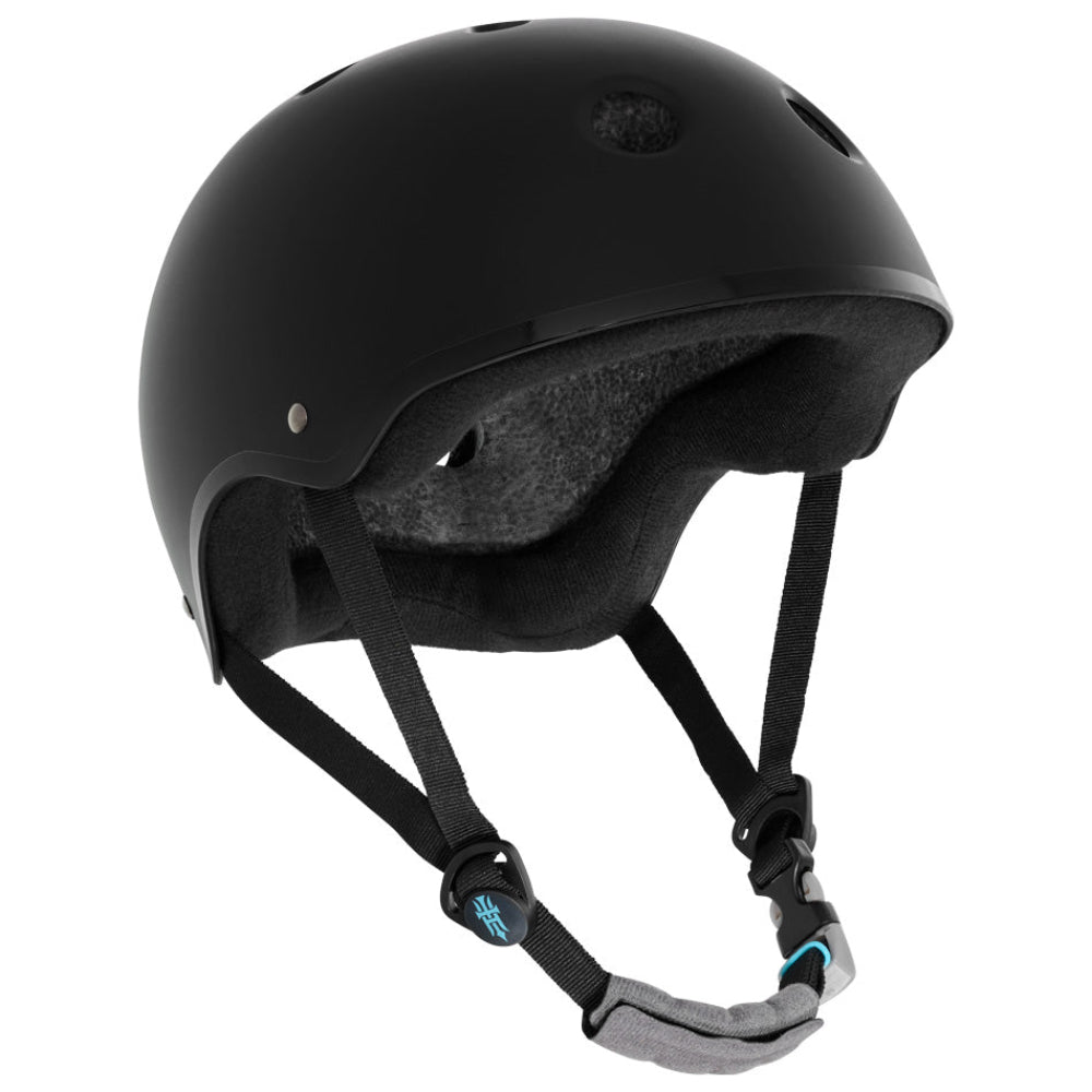 Yepa T-Shell Pro Tony Hawk Certified Helmet Matte Black Teal Right Front View