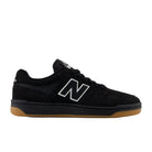 New Balance Numeric 480 Black With White Shoe Outside View