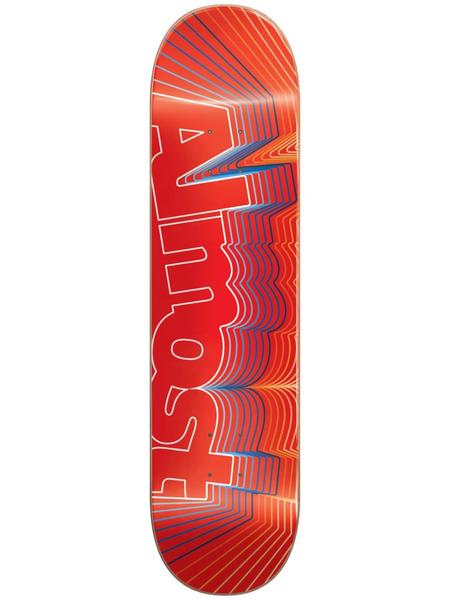 Almost Vibrate Logo Red 8.0 - Skateboard Deck