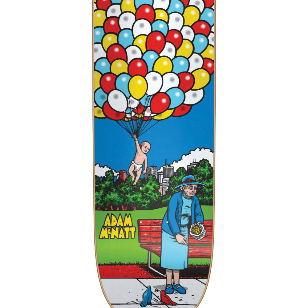 101 Heritage McNatt Balloons 7.5 - Skateboard Deck Close Up