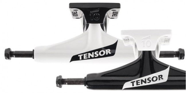 Tensor Alum Reg Switch Flick White / Black (PAIR) - Skateboard Trucks