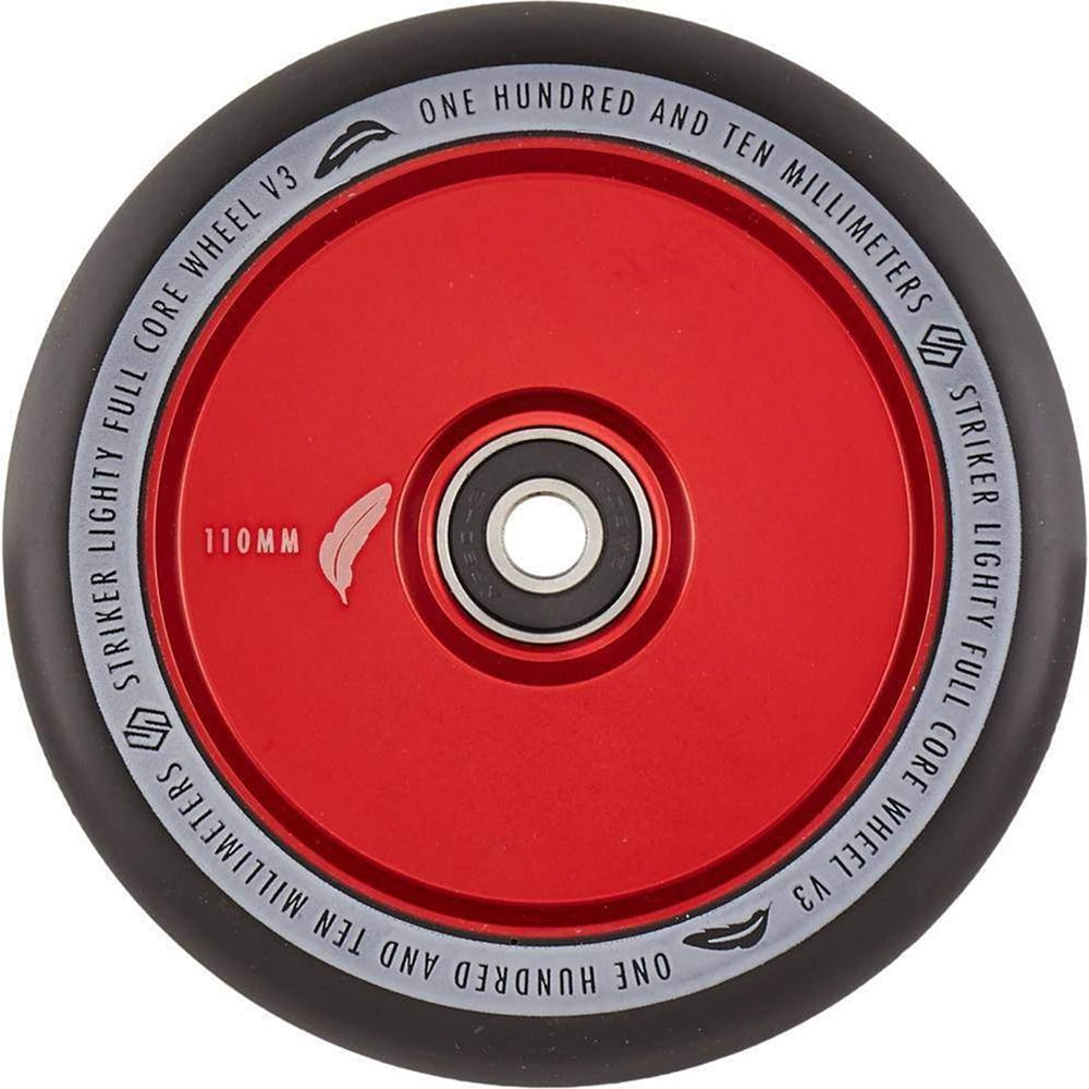 Striker Lighty Fullcore 110mm (PAIR) - Scooter Wheels Red