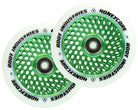 Root Industries Honeycore 120mm White Urethane (PAIR) - Scooter Wheels Green