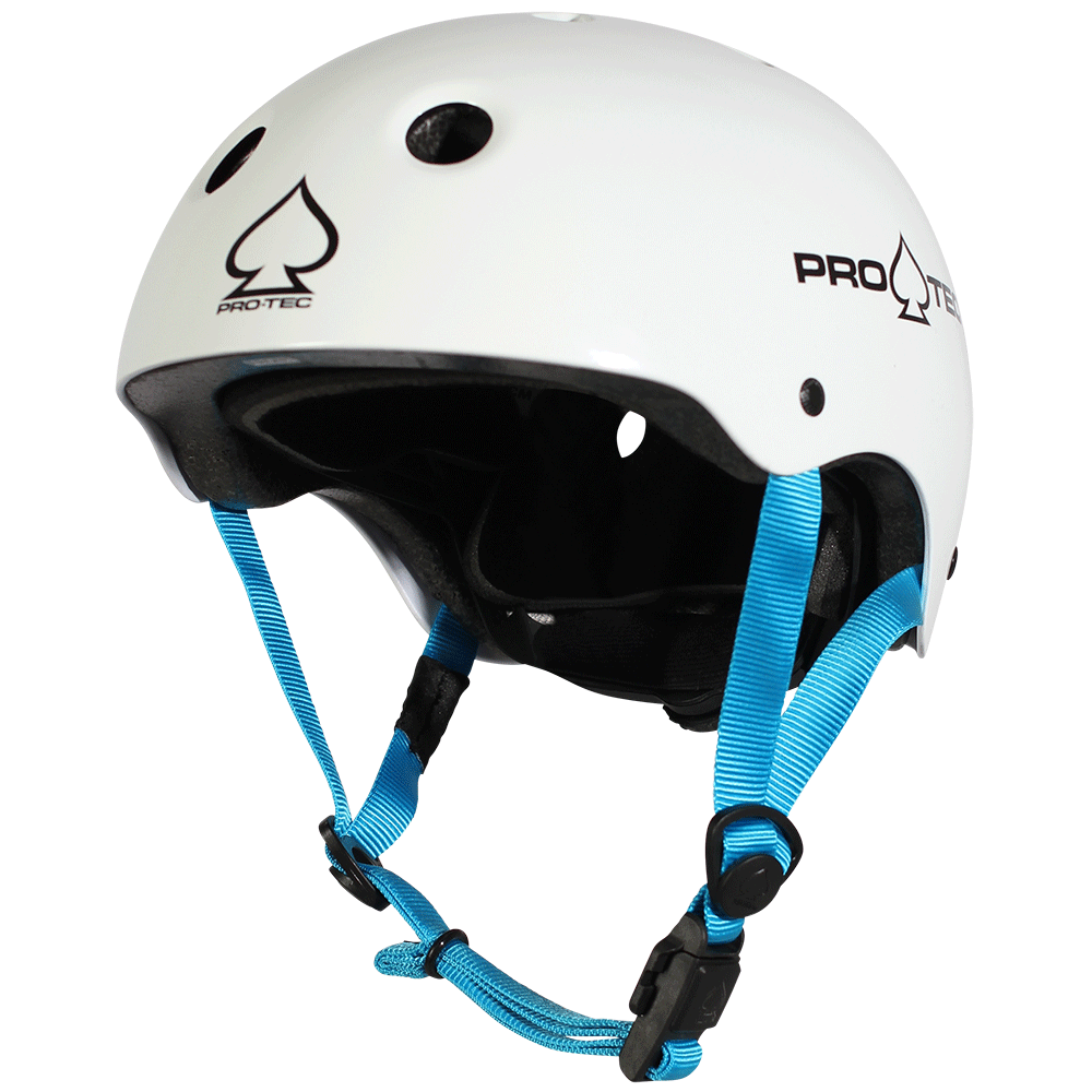 Protec Junior Classic Fit (CERTIFIED) - Helmet Gloss White