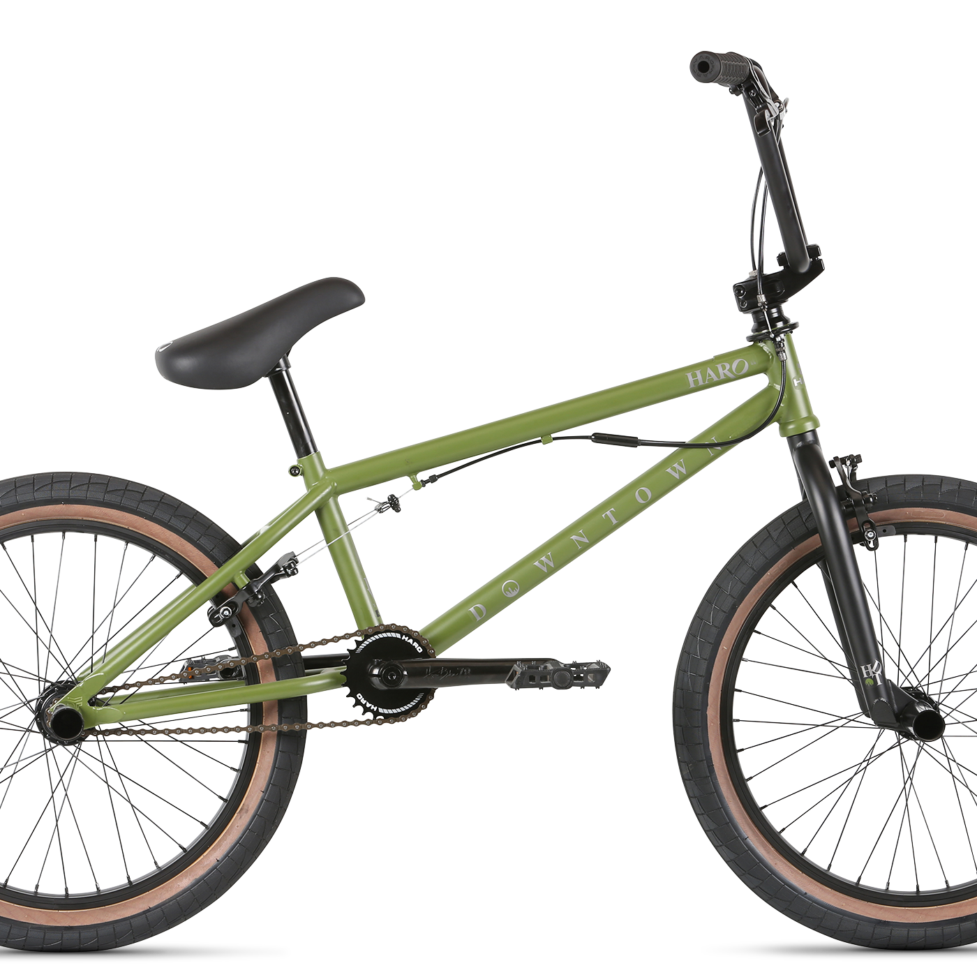 Haro Downtown DLX Army Green 2021 - BMX Complete Full