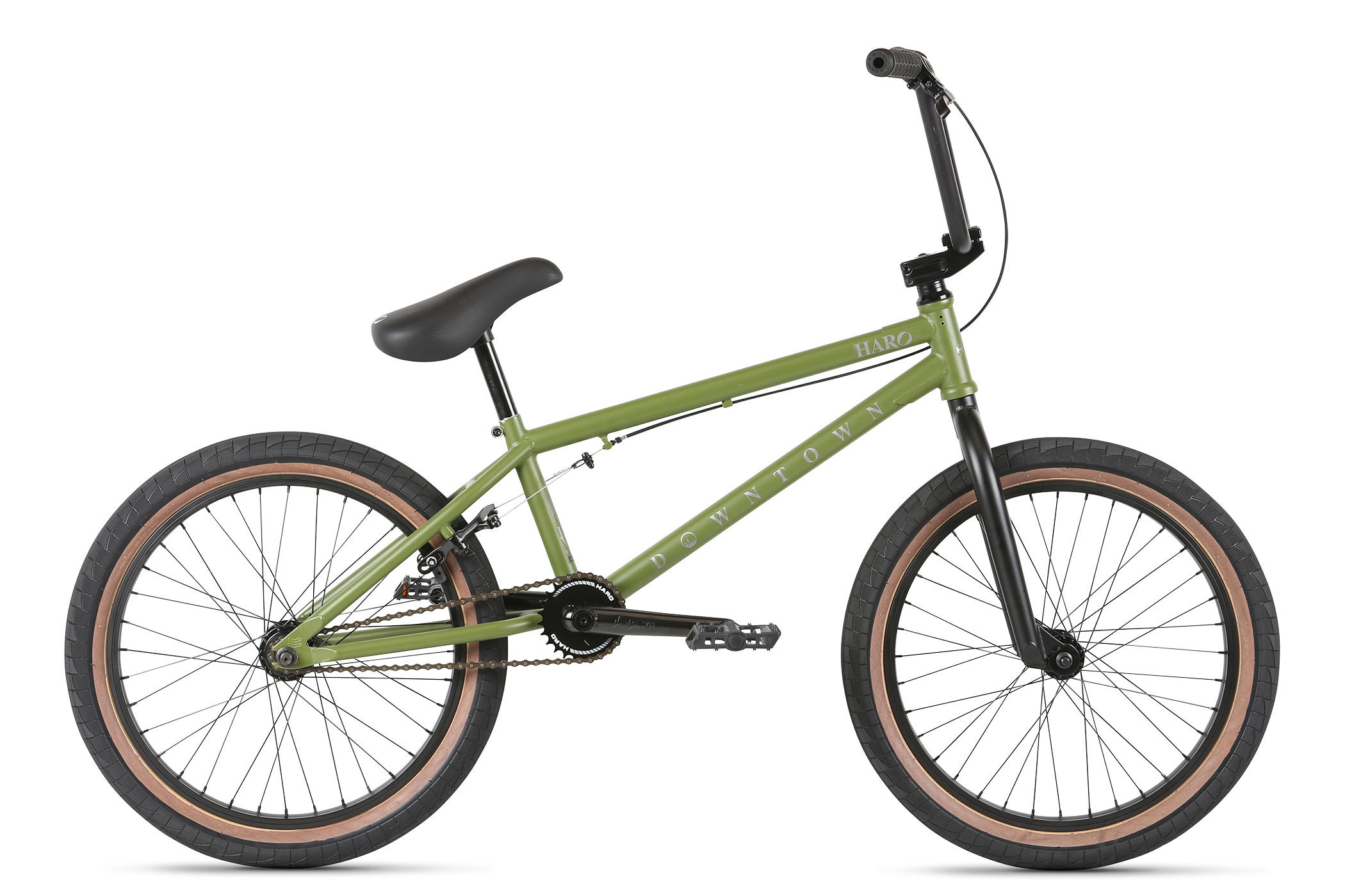 Haro Downtown Matte Army Green 2021 - BMX Complete Full
