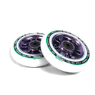 North Scooters Wagon 110mm White PU (PAIR) - Scooter Wheels Purple