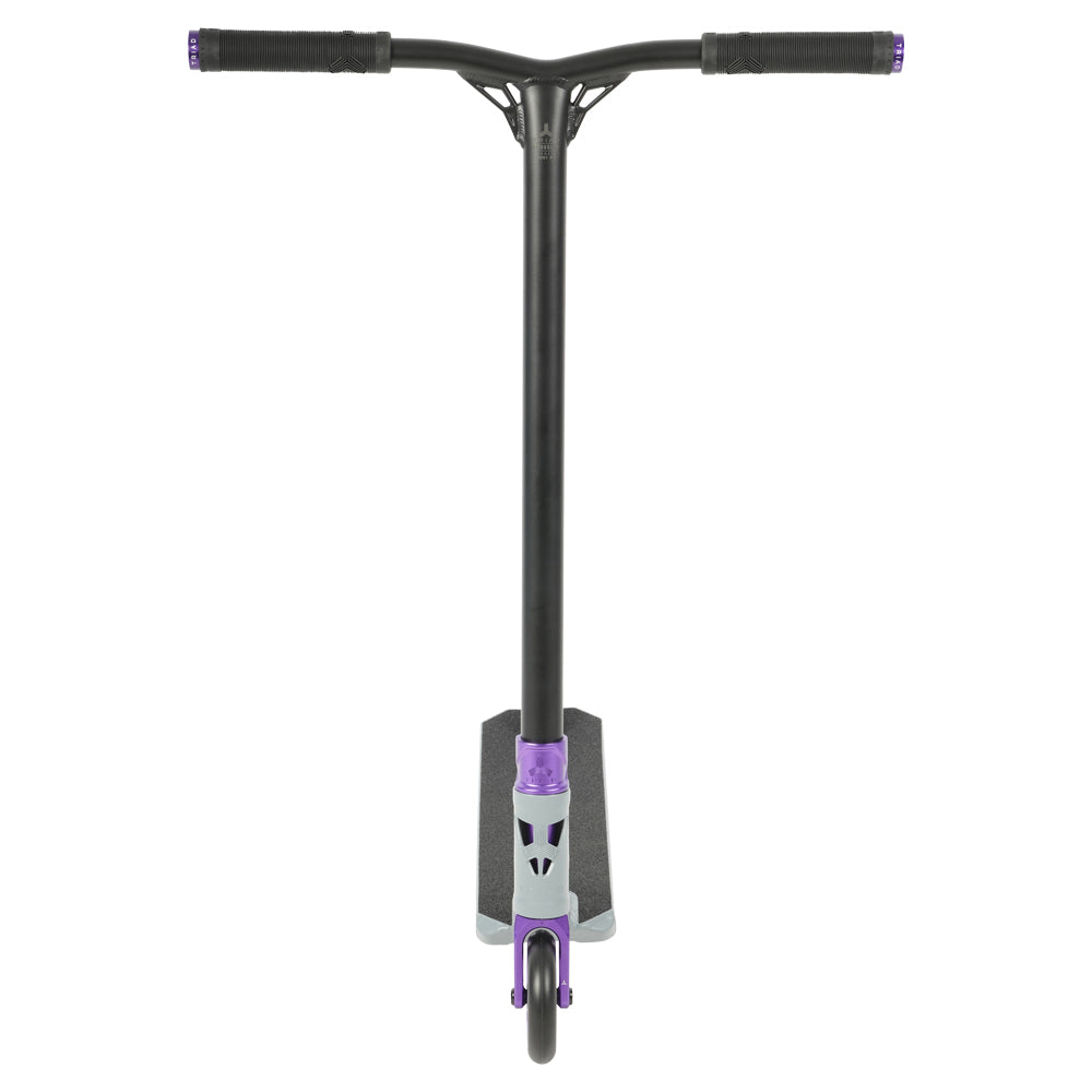 Triad C120 Condemned Matte Grey / Purple Park Freestyle Scooter Front Smuggler Bar