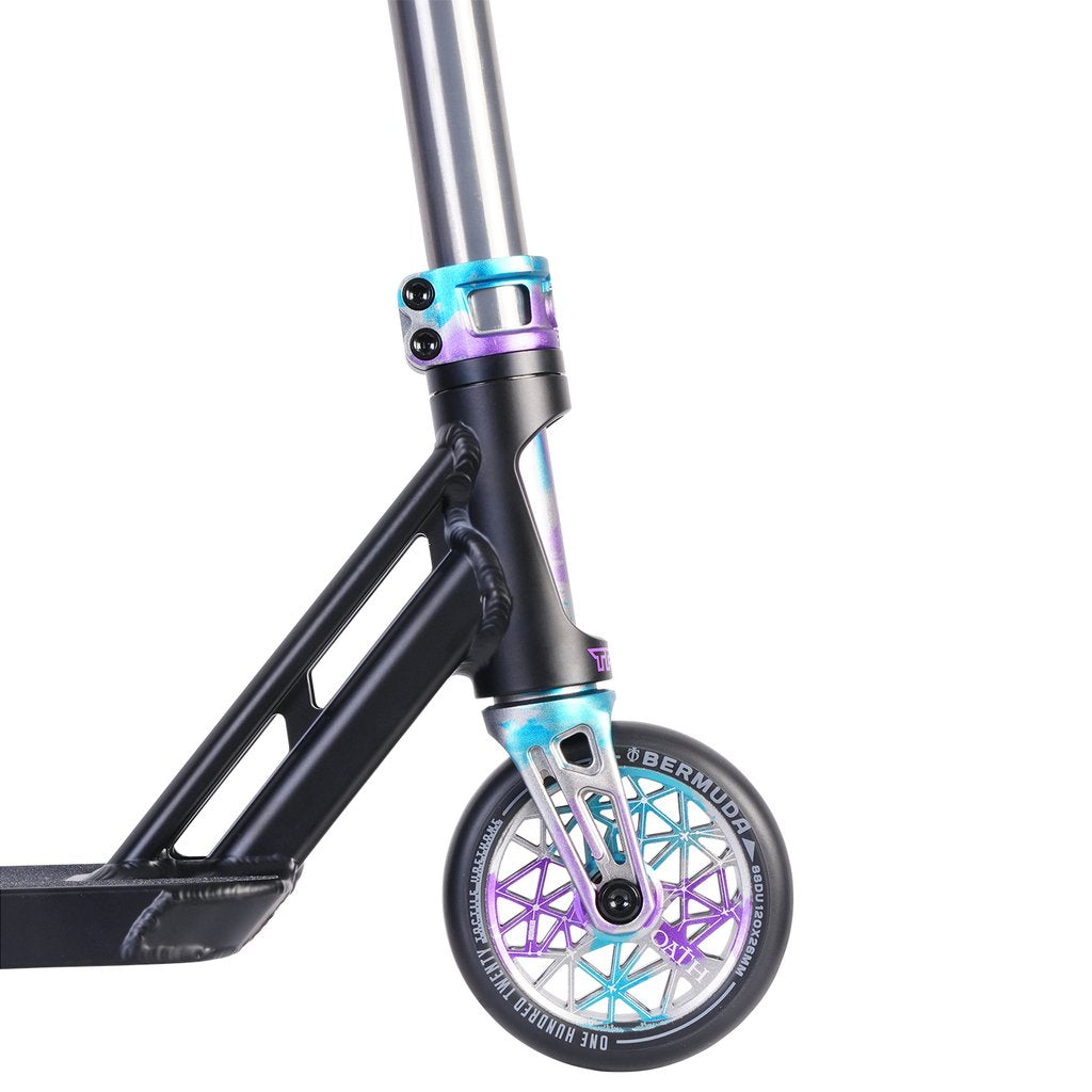 Triad Psychic Custom Black Tri-Anodized - Scooter Complete Side Close Up