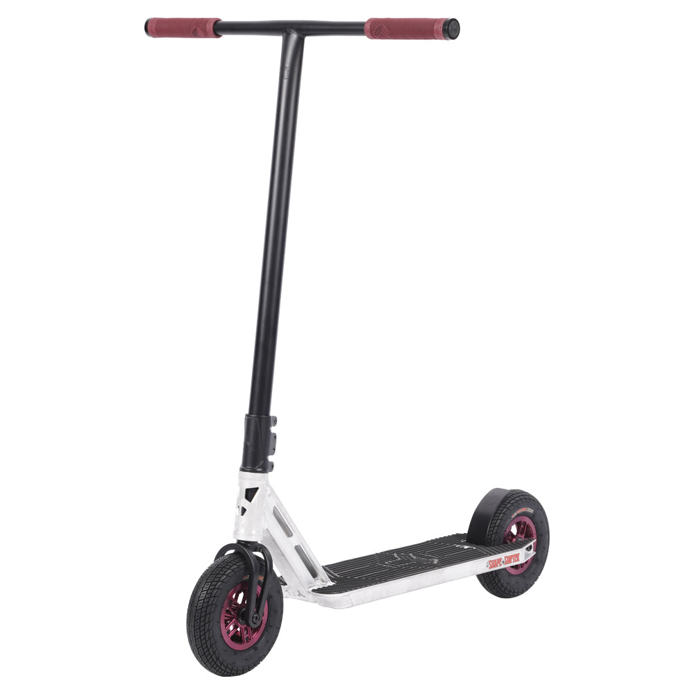 Triad Shape Shifter Raw Black Red Dirt Scooter Left front