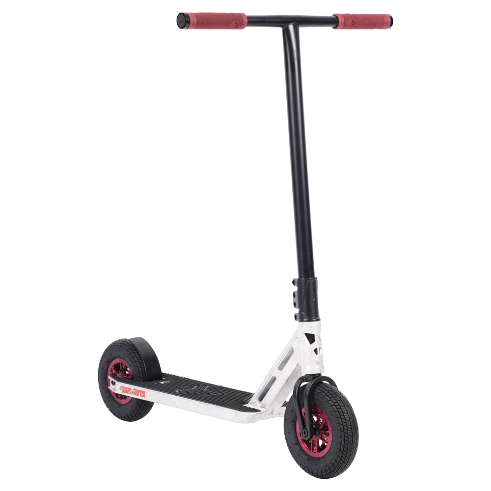 Triad Shape Shifter Raw Black Red Dirt Scooter Right Side Small