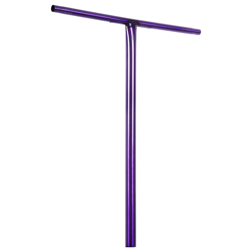 Triad Felon OS Butted Chromoly Freestyle Street Scooter Bars Trans Purple Angle