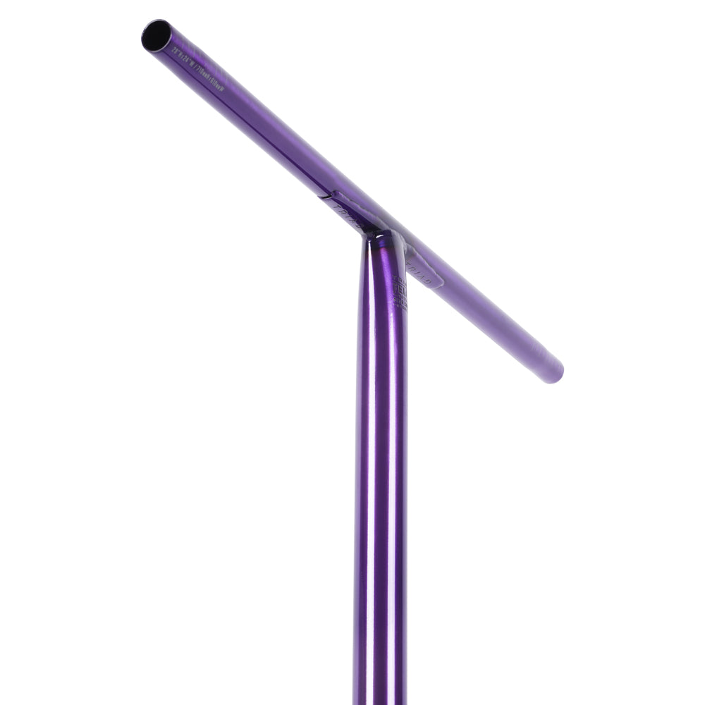 Triad Felon OS Butted Chromoly Freestyle Street Scooter Bars Trans Purple Angle Gusset