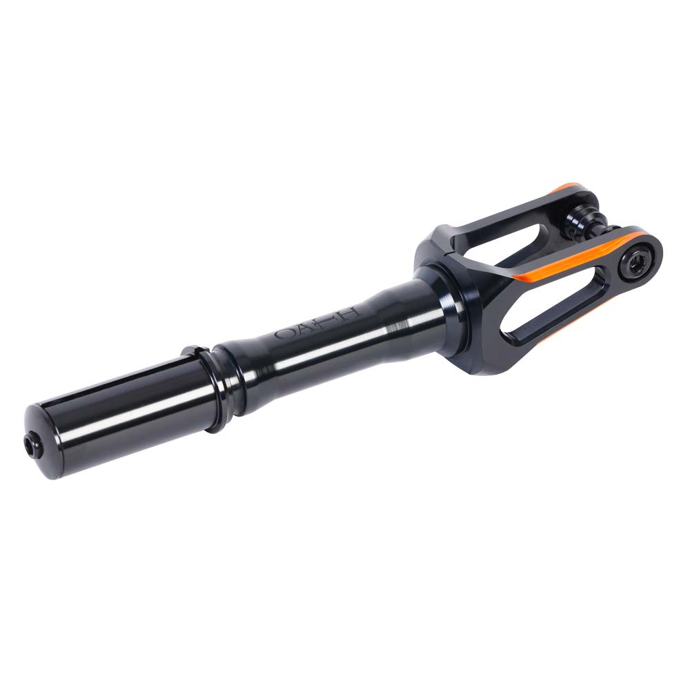 Oath Spinal IHC Freestyle Scooter Fork Black Orange Top Angle