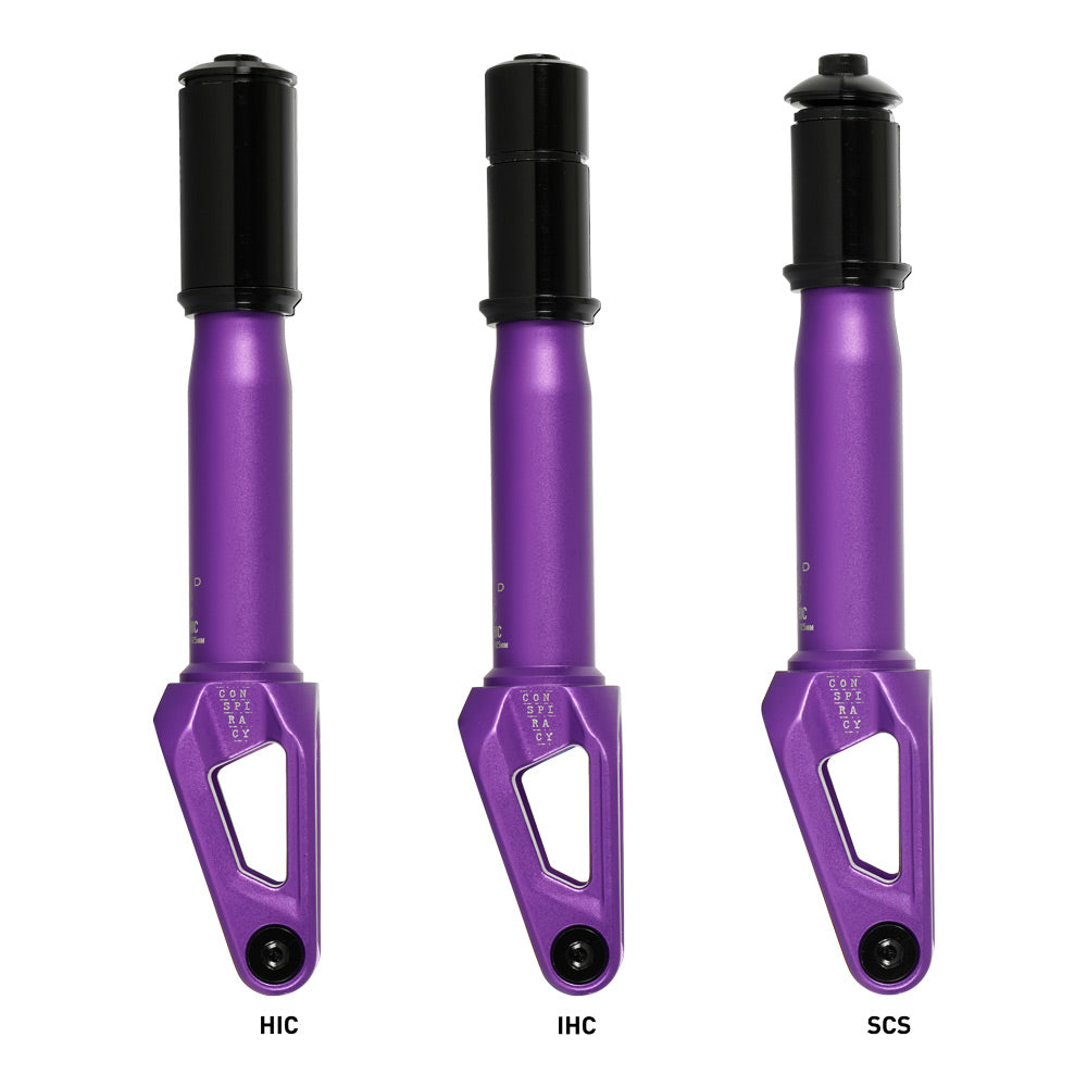 Triad Conspiracy TUC (Triad Universal Compression) Freestyle Scooter Fork Purple 3 Compressions