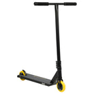 UrbanArtt Bone 5.5in x 22in Black / Yellow Street Freestyle Scooter Right Angle