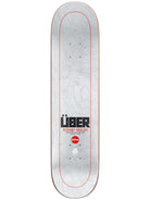 Almost Uber White 8.25 - Skateboard Deck Top View