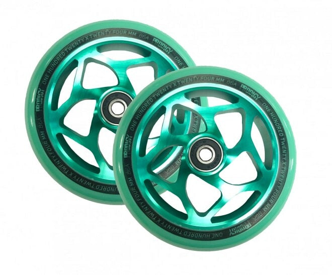 Envy Gap Core 120mm (PAIR) - Scooter Wheels Green Green Retro