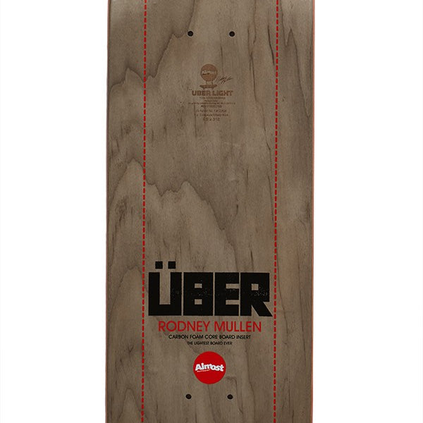Almost Uber Black Mullen 8.0 - Skateboard Deck Top