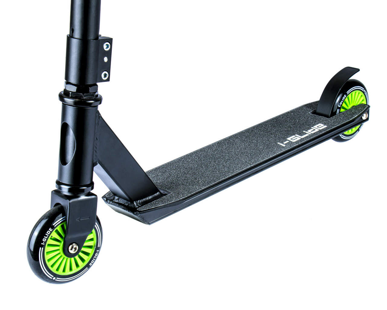 I-Glide JR - Scooter Complete Black Green Close Up 