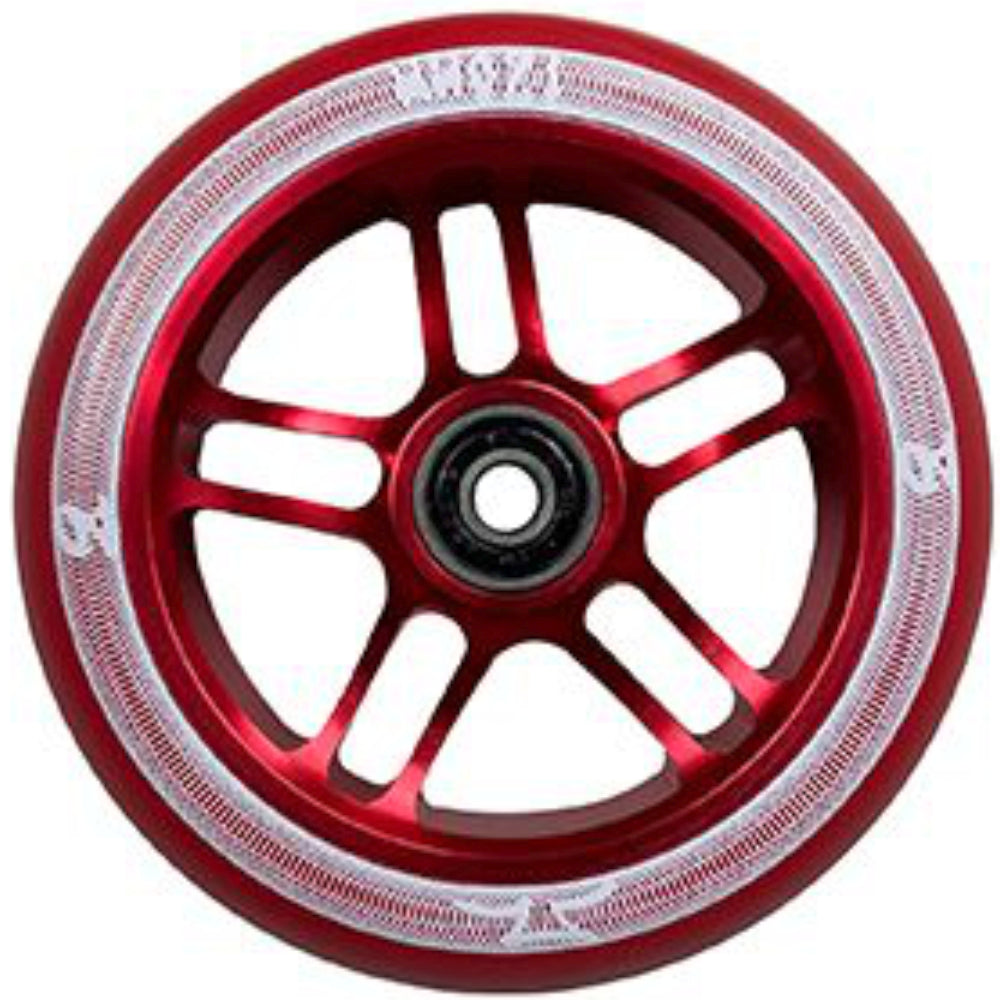 AO Scooters Circles 120x24mm (PAIR) - Scooter Wheels Red Red