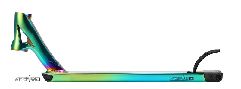 AOS V4 Limited Edition «Small Deck» 2018, Scooter Deck, Oilslick, Side View