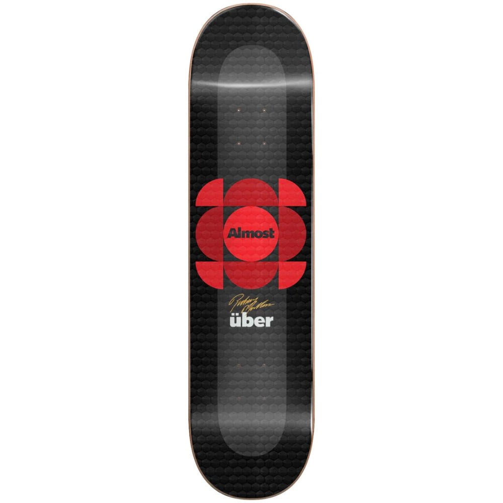 Almost Mullen UBER Expanded 8.0 Red- Skateboard Deck
