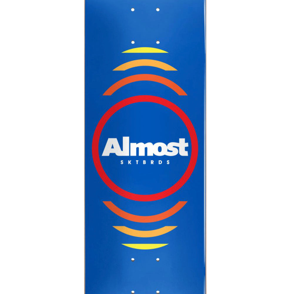 Almost Reflex HYB Blue 8.0 - Skateboard Deck Close Up