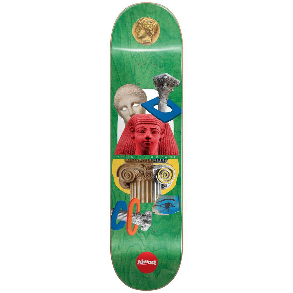 Almost Youness Relics R7 Green 8.0 - Skateboard Deck