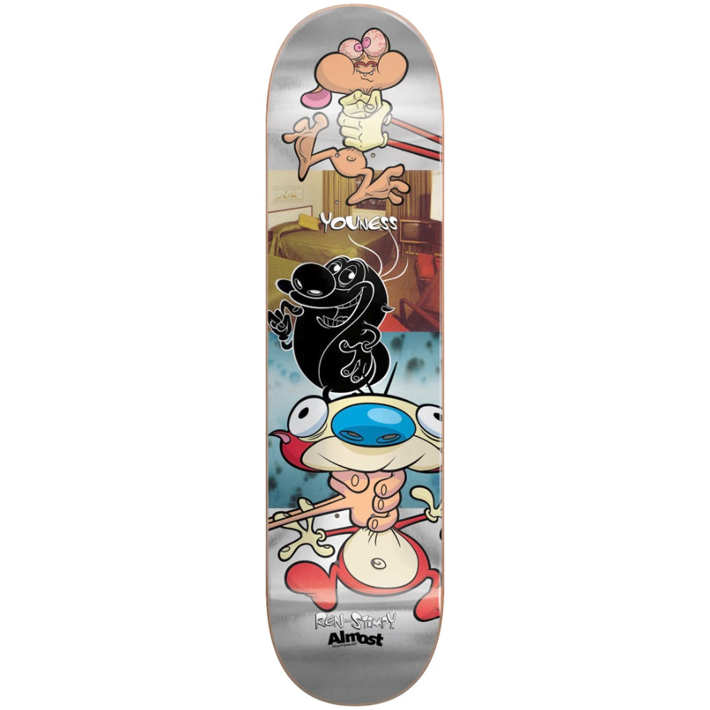 Almost Youness Ren & Stimpy Room Mate R7 8.0 - Skateboard Deck