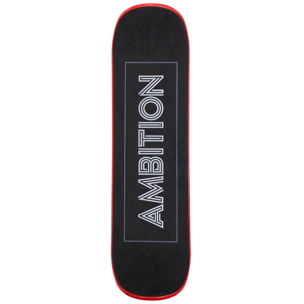 Ambition Jib Red Snowskate Griptape The Jib Series are entry level injected plastic snowskates. Perfect for the beginner snowskater with limited skateboarding experience. Ideal for backyard ride-on obstacles, hill bombs and learning basic tricks. Get jibbin’!  Store in a cold & covered area for optimal stiffness and performance. Proudly made in Montreal, Canada from recyclable plastic.