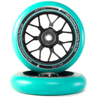 Antics Glider Scooter Wheels 110x24mm Teal Pair