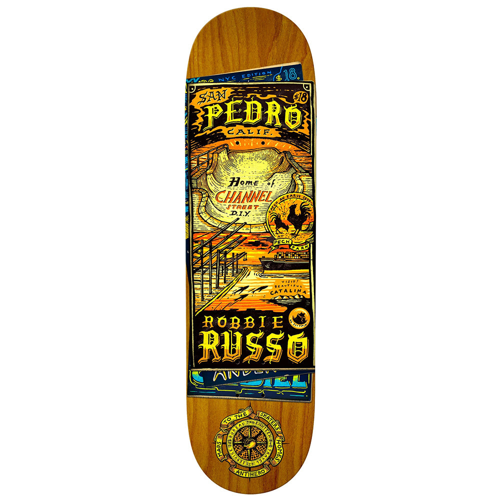 Antihero Russo Maps To The Skater Homes 8.25 - Skateboard Deck
