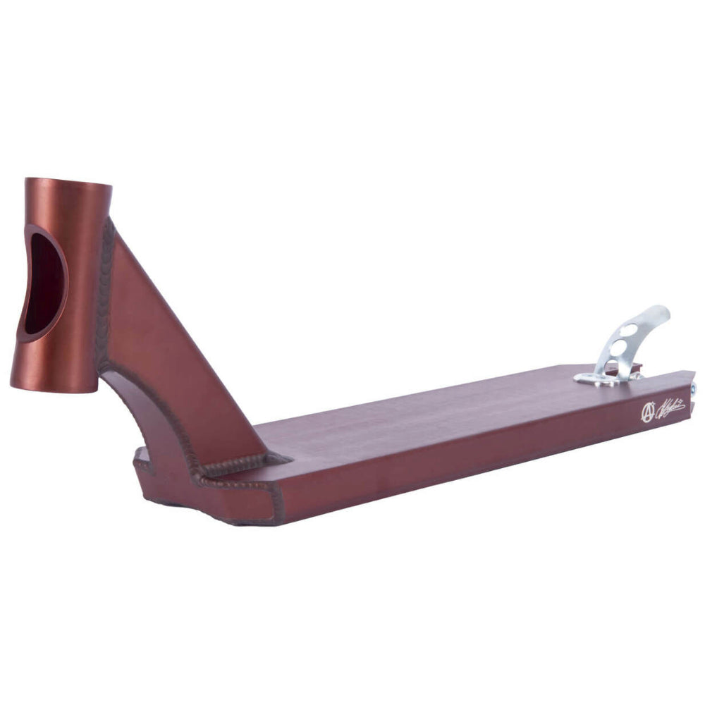 Apex Angle 5" Angus Hughes Signature Park Freestyle Scooter Deck Copper Brown