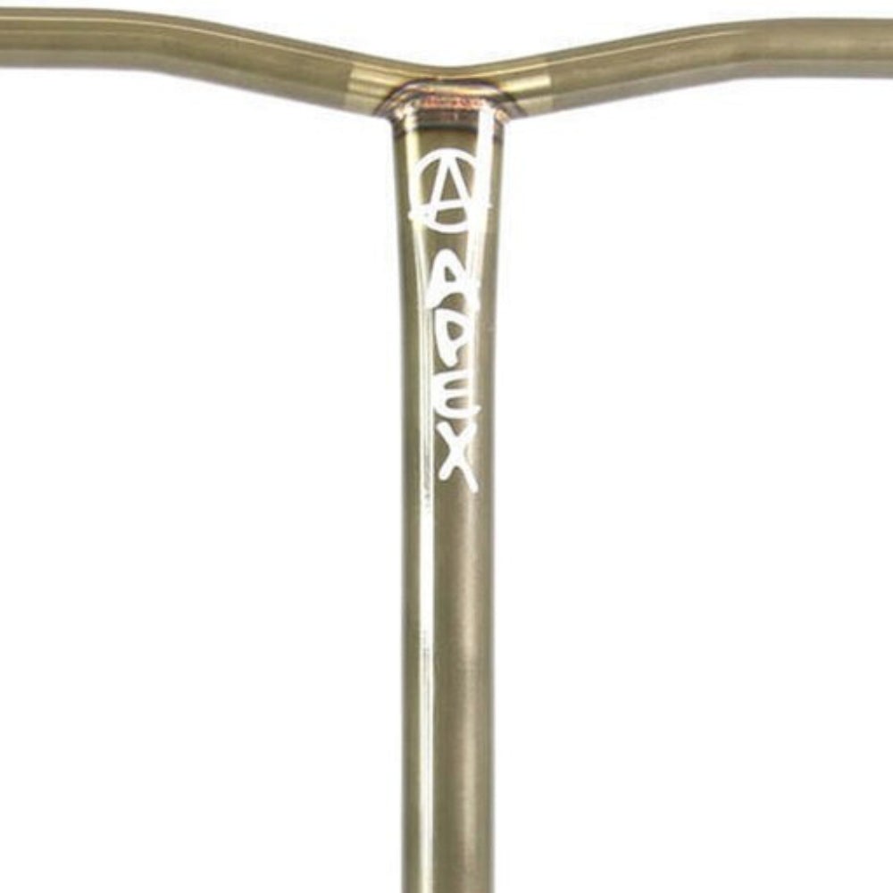 Apex Bol Bars Black Oversized Freestyle Scooter Bars HIC Clear Close Up