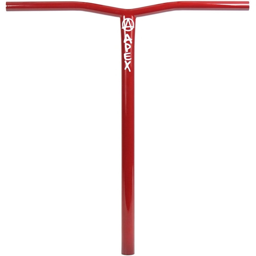 Apex Bol Bars Black Oversized Freestyle Scooter Bars HIC Red
