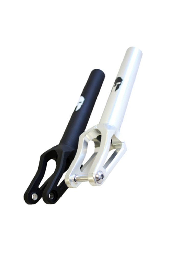 Scooter fork for freestyle scooter, Black and Silver