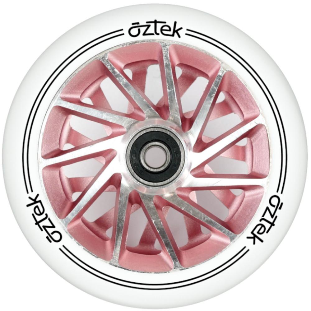 Aztek Ermine 110mm White PU (PAIR) - Scooter Wheels Ruby