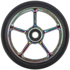 Black Pearl Original V2 Double Layer 110mm (PAIR) - Scooter Wheels Close Up Oilslick Neochrome
