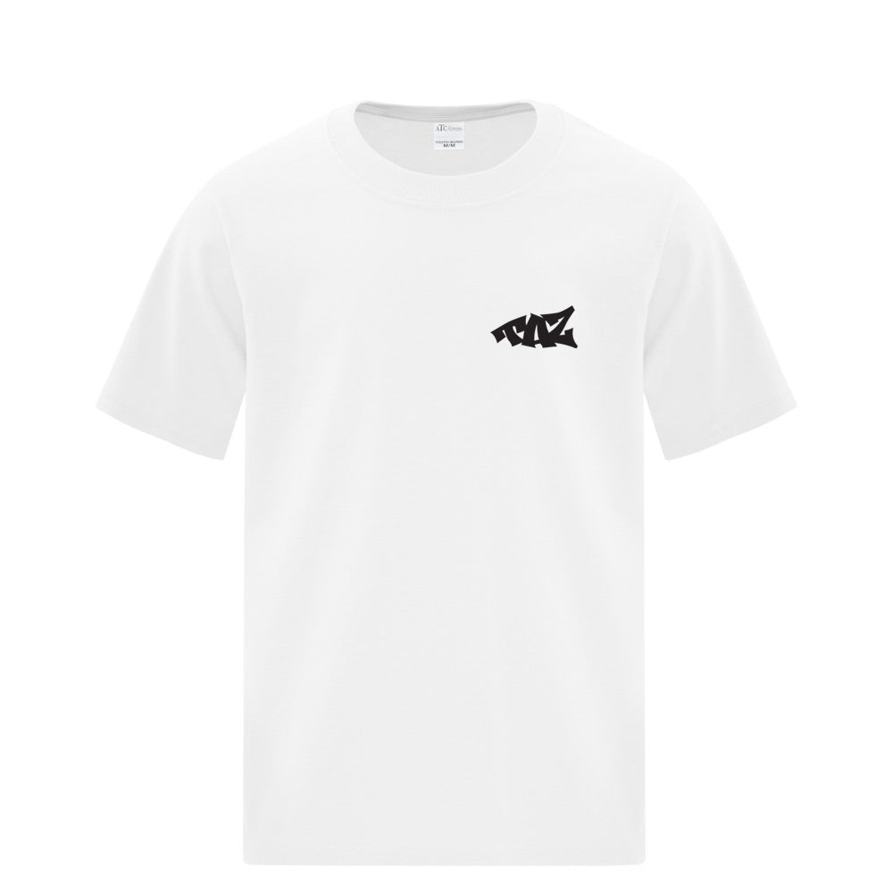 TAZ Youth T-Shirt White Front